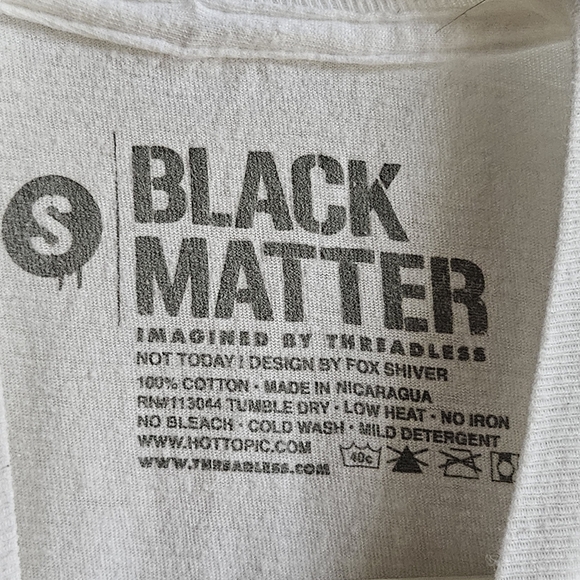 Hot Topic Black Matter "Not Today" Cat T-Shirt in Size S - Picture 6 of 8